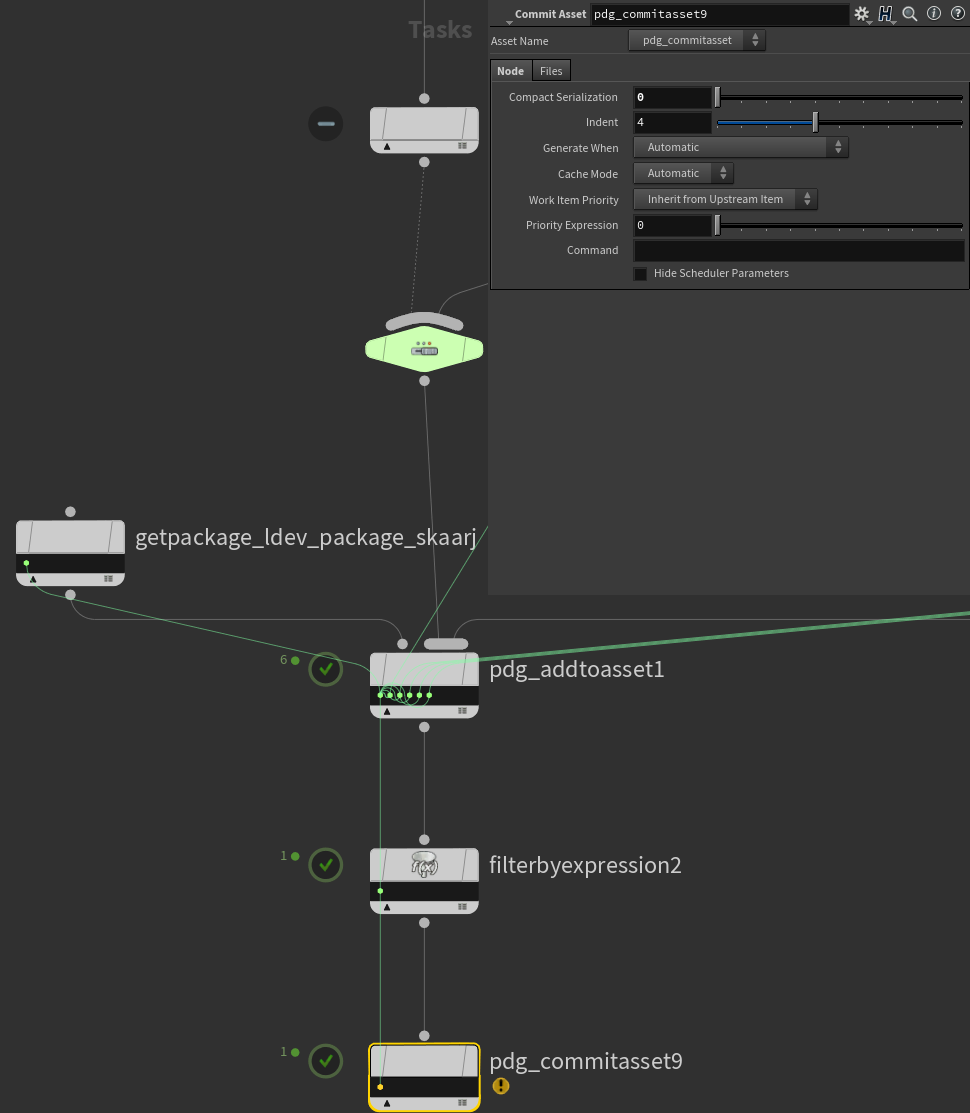 Figure 7: Sub-graph responsible for generating Skaarj LookDevPackage to generate the QC renders.